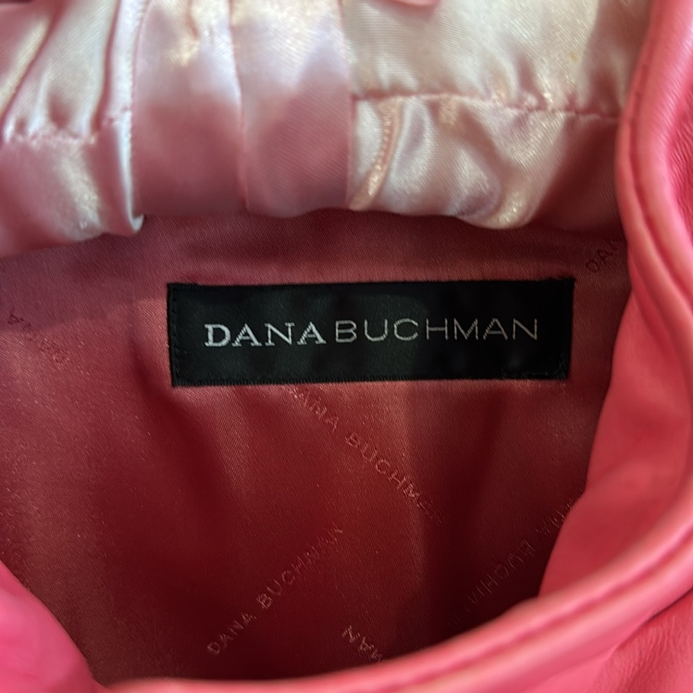 Pink Leather Jacket Dana Buchanan Rosy Pink Vintage Size Large - Picture 6 of 16
